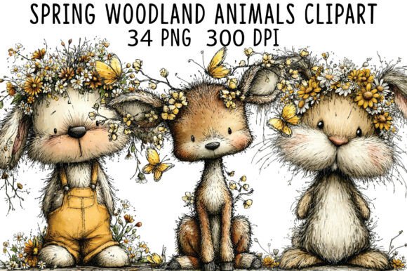 Download Spring Woodland Animals Clipart - Spring Collection