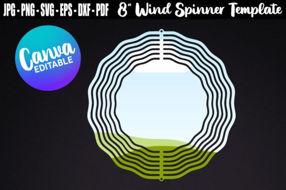 Download 8" Wind Spinner Template Canva Editable - Premium Resources