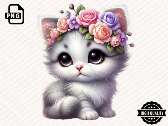 Download Watercolor Cute Kitten Clipart PNG - Cute kitten clipart Collection