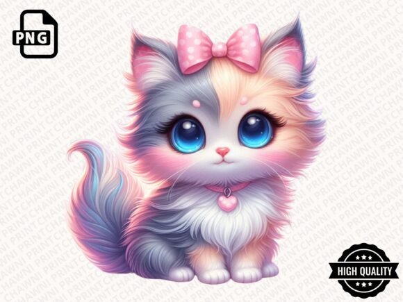 Download Watercolor Cute Kitten Clipart PNG - Cute kitten clipart Collection