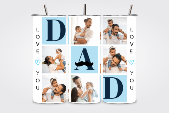 Download Dad Photo Tumbler Wrap | Canva Editable - Canva editable Collection