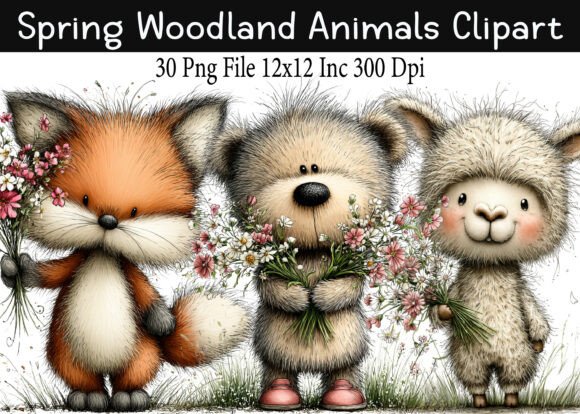 Download Spring Woodland Animals Clipart - Spring Collection
