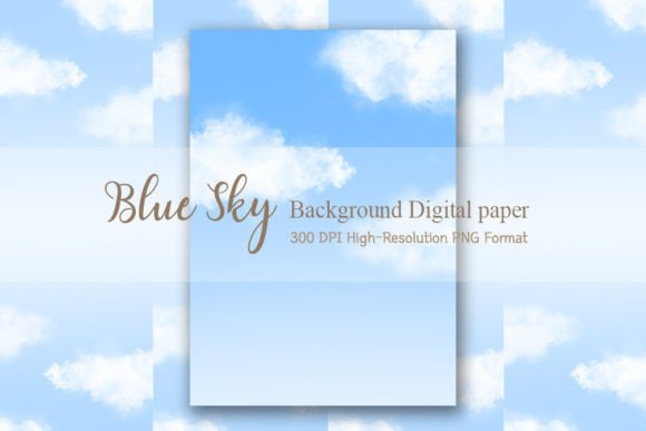 Download Blue Sky Background Digital Paper - Sky Collection