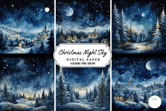 Download Christmas Night Sky Background - Sky Collection
