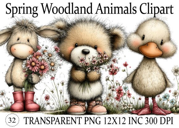 Download Spring Woodland Animals Clipart - Spring Collection