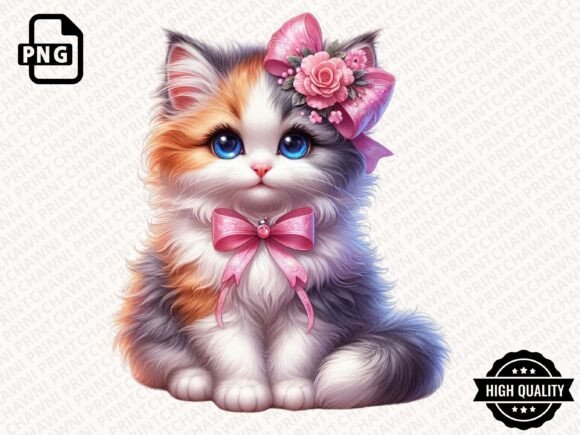 Download Watercolor Cute Kitten Clipart PNG - Cute kitten clipart Collection