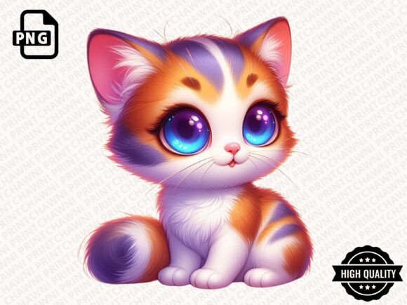 Download Watercolor Cute Kitten Clipart PNG - Cute kitten clipart Collection