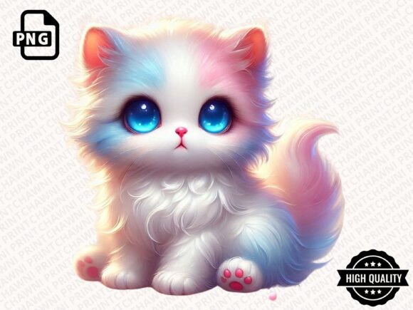Download Watercolor Cute Kitten Clipart PNG - Cute kitten clipart Collection